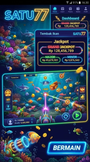 Cuplikan layar menu unduhan satu77 untuk perangkat Android